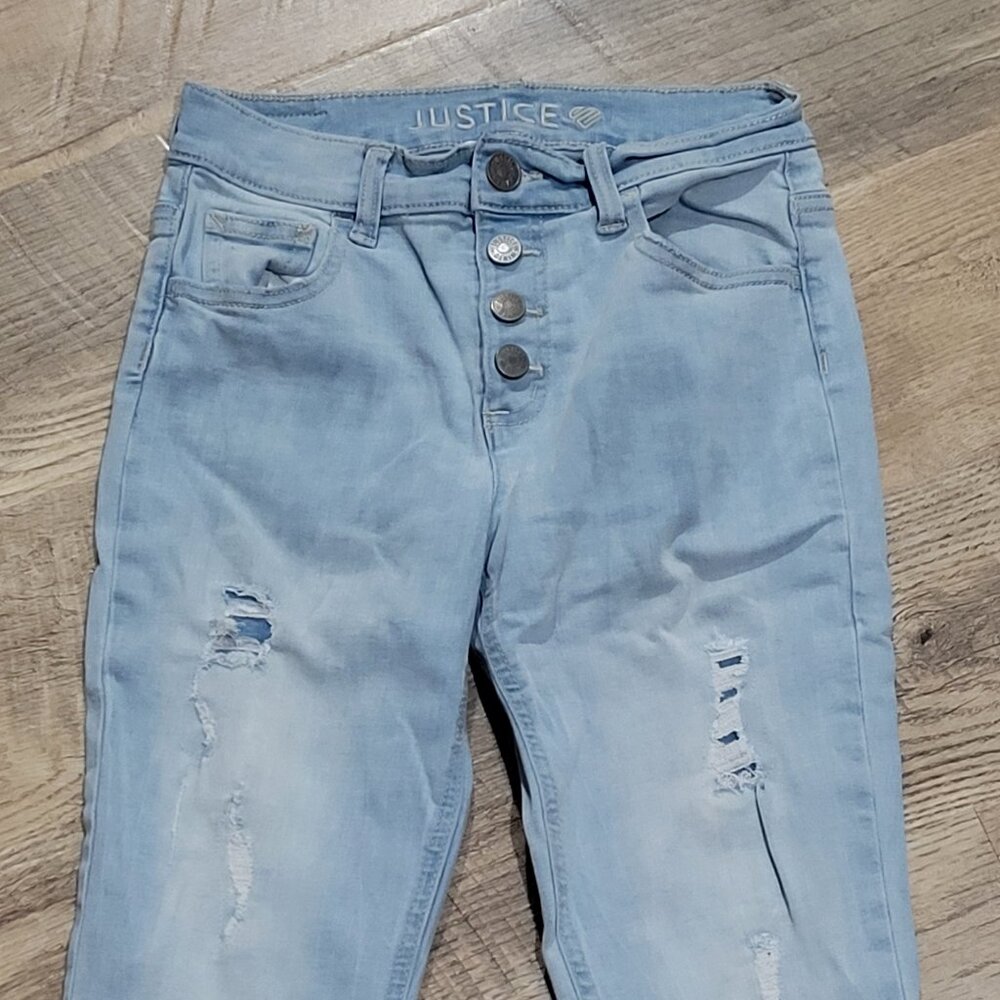 Girl's Justice Button Fly Jeans